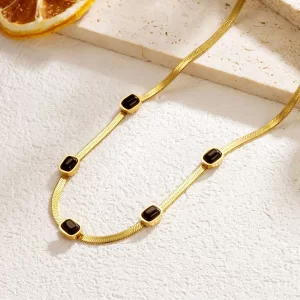 New Trend Stainless Steel Gold Color Heart Pearl Pendant Necklace For Women Punk Street Rustproof Neck Jewelry Party Gift